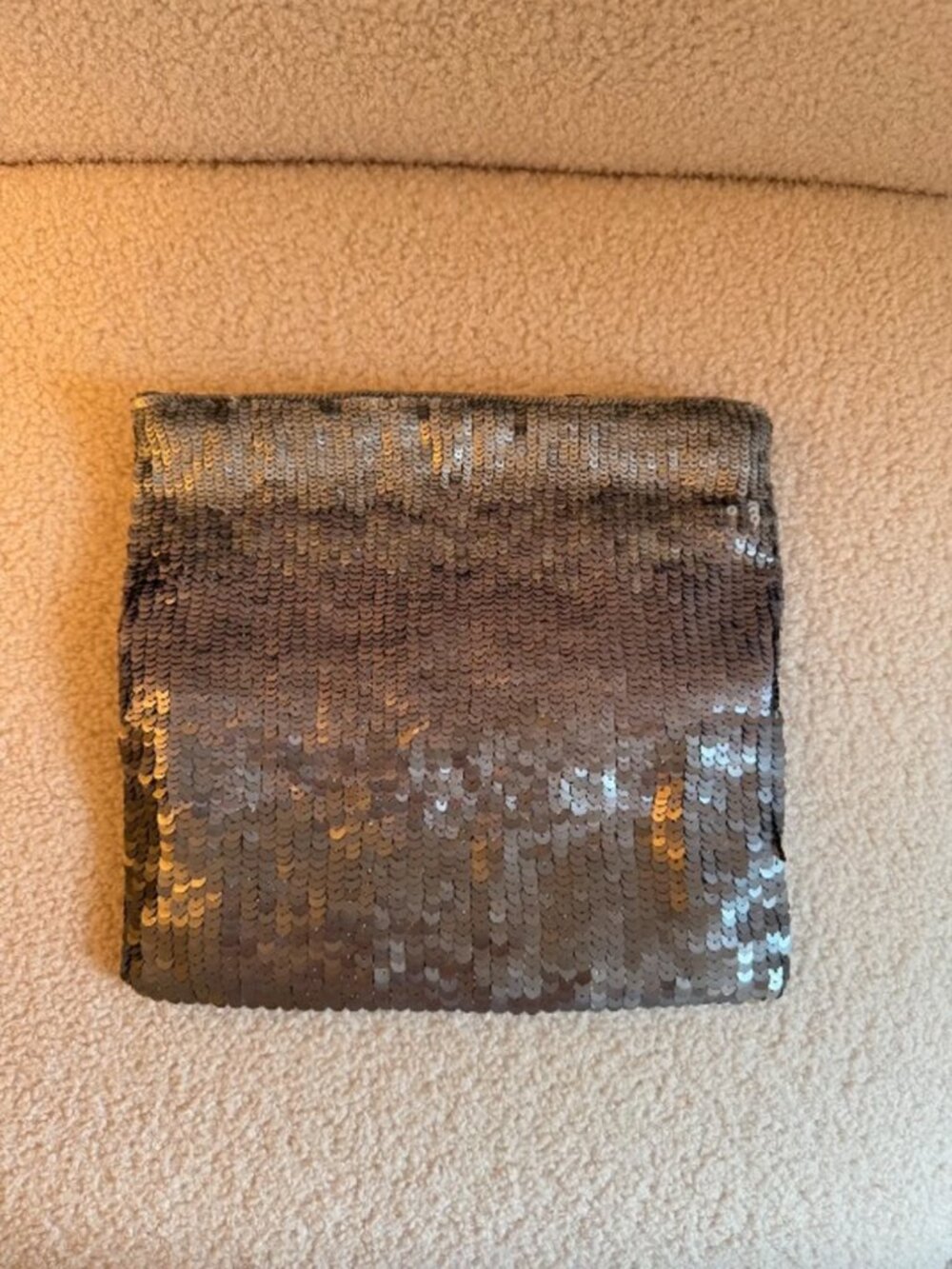 Club Monaco Silver Sequin Clutch Bag